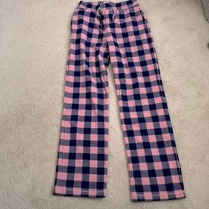LL Bean Plaid Fleece Pants